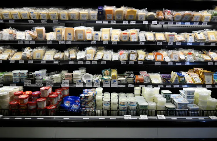 加拿大準總理卡尼將對美國採取對等關稅措施。圖為加拿大超市。美聯社