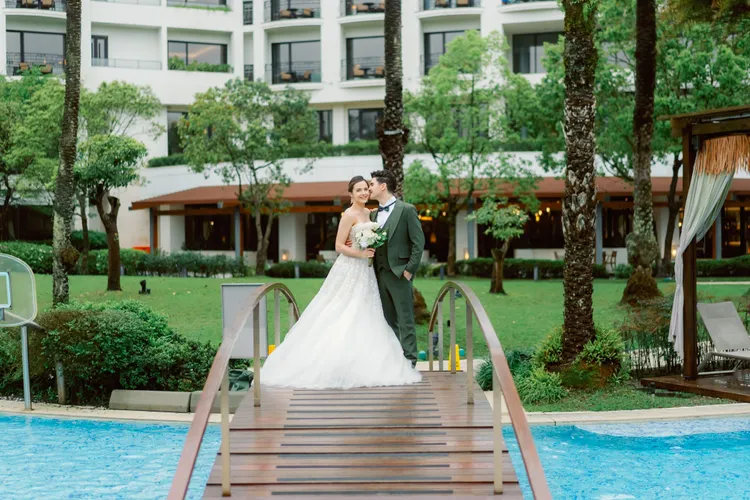 桃園大溪笠復威斯汀度假酒店提供「永恆教堂證婚儀式專案」，為新人獻上最夢幻的祝福。大溪笠復威斯汀提供