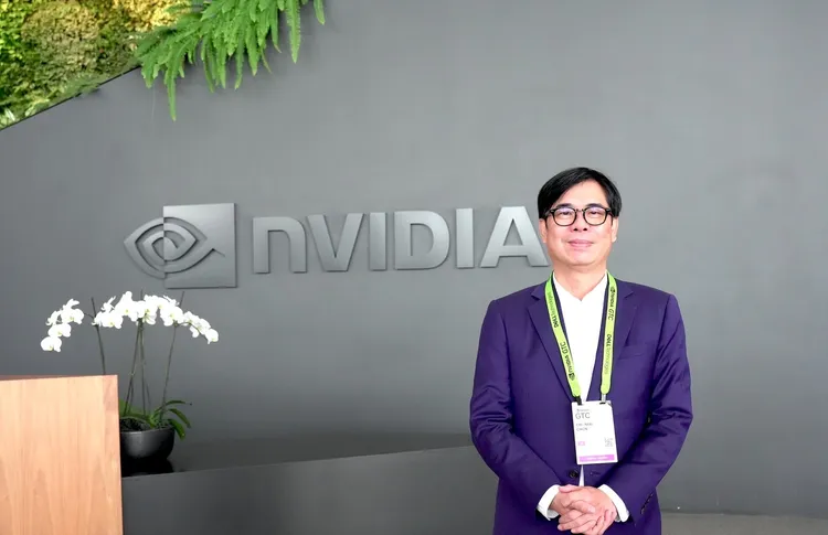 高雄市長陳其邁於台灣時間18日清晨率團訪問輝達（NVIDIA）全球總部。經發局提供
