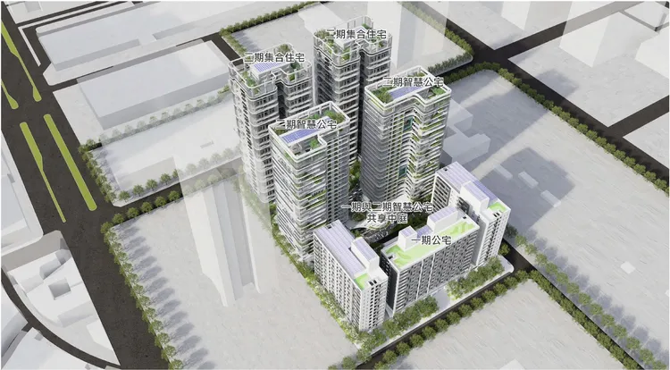 建物鳥瞰模擬圖。高市府提供