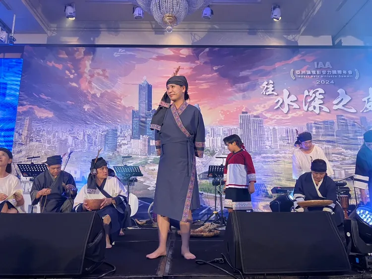 2024年11月4日集穡室Family表演藝術團隊在漢來飯店基督教亞洲國際論壇演出馬雅各在木柵的故事。集穡室工坊提供