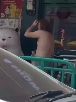 有人嚇到裸奔跑到街上。翻攝Sam Lin Threads