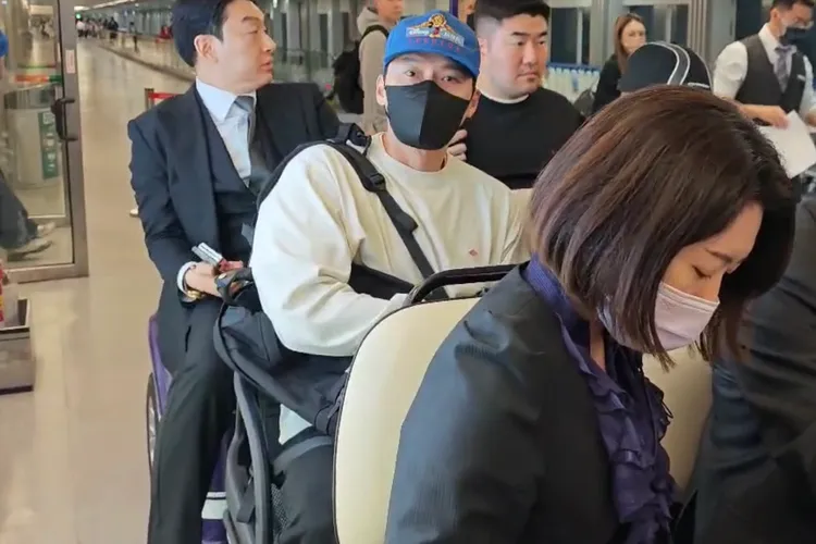 玄彬時隔不到2個月再度訪台。桃園國際機場記者聯誼會提供