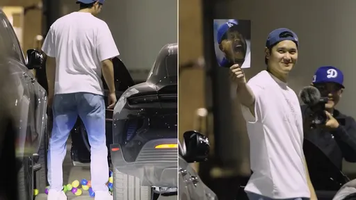 大谷翔平被惡搞!一開車門湧出無數小球 竟來自「他」的報復