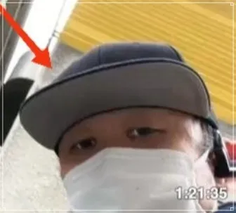 直播鏡頭捕捉到行兇男子的面容。翻攝自X