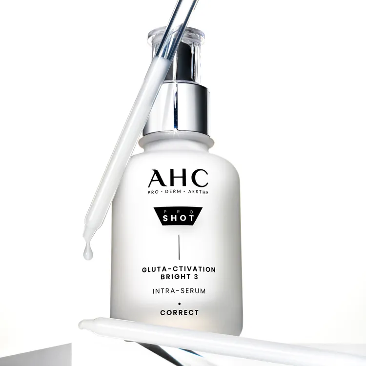 AHC醫美科研超秒晶透穀胱甘肽淡斑精華，40ml／1500元。品牌提供