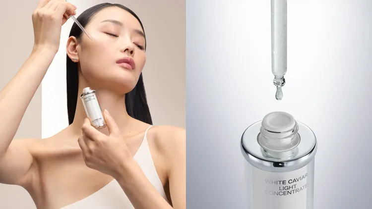 La Prairie鑽白魚子時空亮顏精萃，20ml／2萬1500元。品牌提供