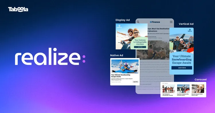 Taboola日前推出全新成效型廣告平台「Realize」。Taboola提供