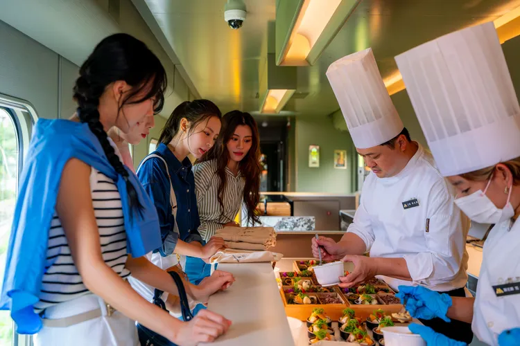 山嵐號特別邀請花蓮知名私廚、第三屆世界名廚錦標賽雙料冠軍葉志龍操刀。雄獅旅遊提供