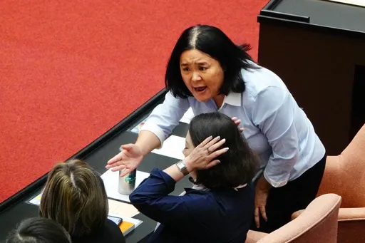 傅崐萁不爽質詢被綠委錄影!陳玉珍肉身擋鏡頭釀衝突