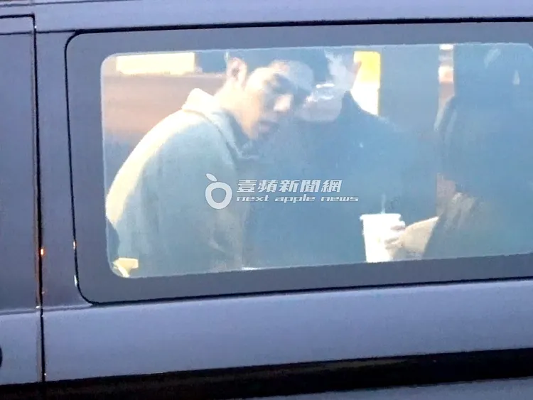 詹懷雲搭乘保母車到電影《命中注定那頭鵝》活動現場。特勤中心攝