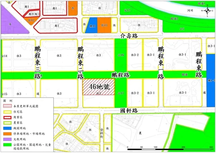 地號與周邊臨路圖。高市都發局提供
