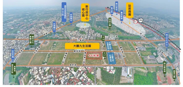 區域相關位置圖。高市都發局提供