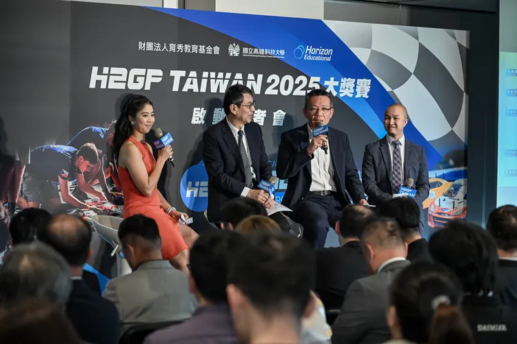 H2GP Taiwan 2025大獎賽，串聯臺灣氫能教育力，活動邀請行政院能源及減碳辦公室副執行長林子倫教授、聯華林德大宗氣體及清淨能源副總沈欣儒、1111學生職涯發展顧問陳坤平，共議新能源發展與人才培育的重要性。聯華新能源提供