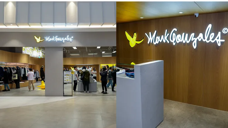 Mark Gonzales在南港LaLaport設立台灣首店。品牌提供