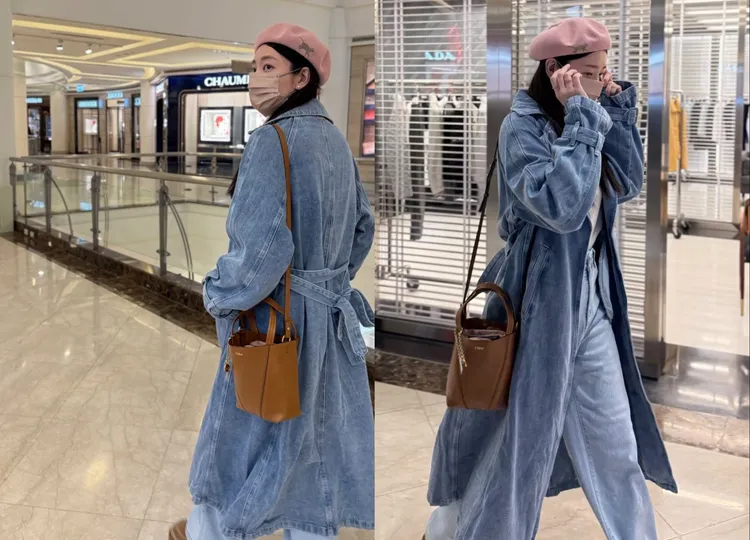 郭雪芙看似在百貨公司中隨意逛逛實為曬出美包。翻攝郭雪芙IG