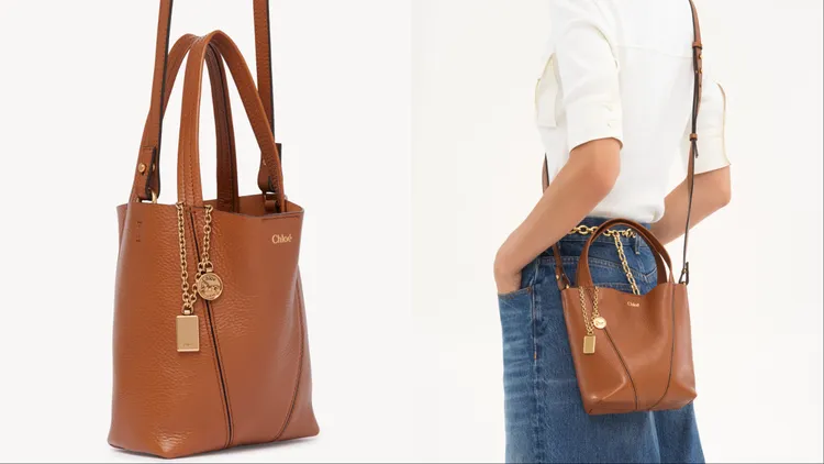 Chloé新款Spin以柔軟亮面粒紋牛皮勾勒出慵懶輪廓。品牌提供