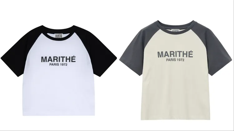 Marithé高雄漢神門市限定Logo上衣，各1690元。品牌提供