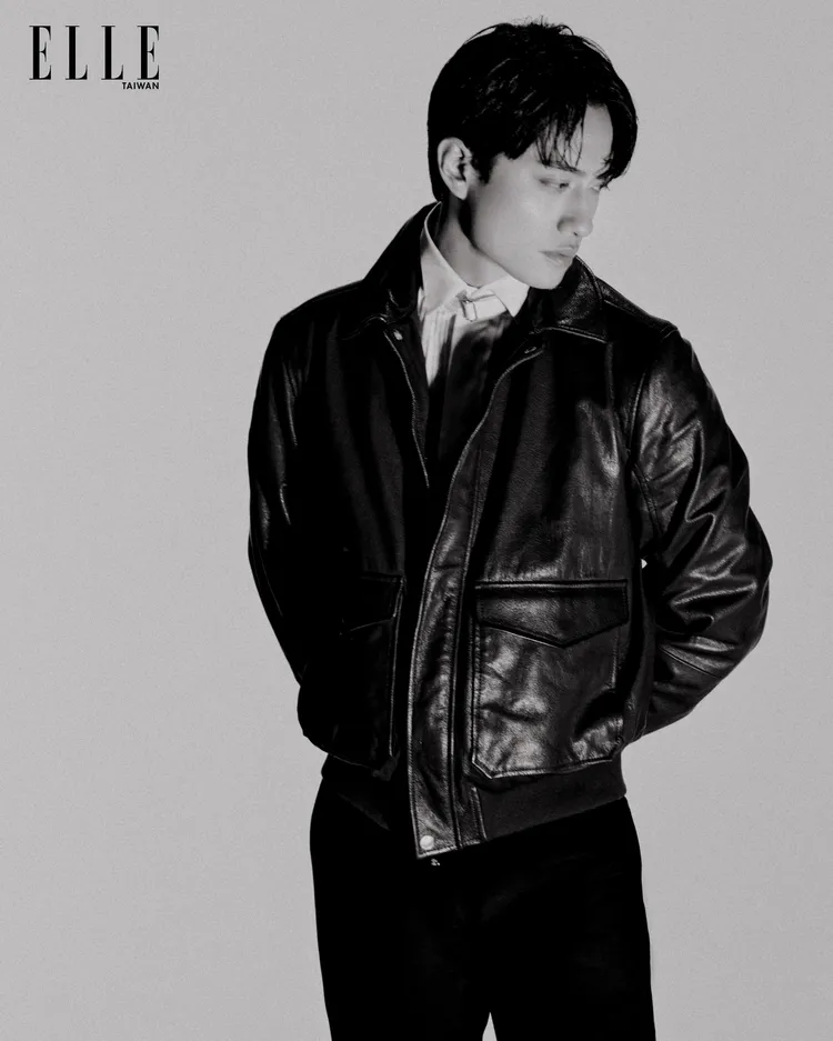 劉俊謙拍攝《ELLE》封面。《ELLE》國際中文版提供
