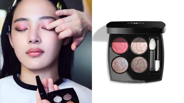 香奈兒山茶花四色眼影#387花漾，2780元。品牌提供