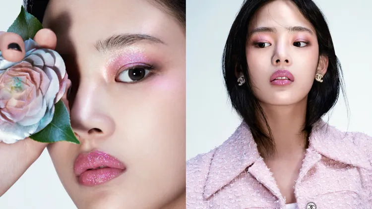 Minji為香奈兒山茶花限量彩妝系列拍攝形象照。品牌提供