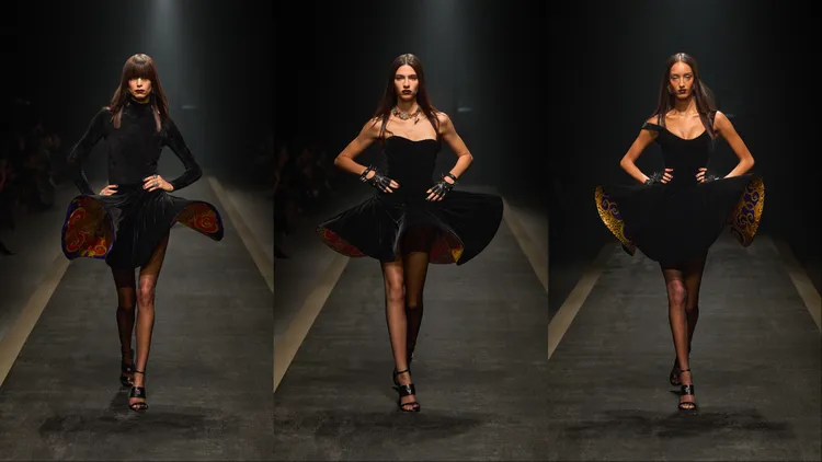 本季女裝從芭蕾舞劇汲取靈感勾勒出雕塑般的戲劇化廓形。品牌提供