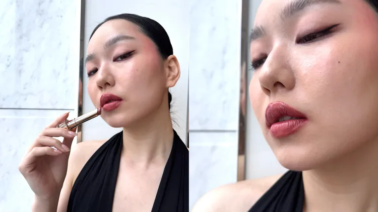 Model示範舒淇御用#378裸琥珀。張家玲攝