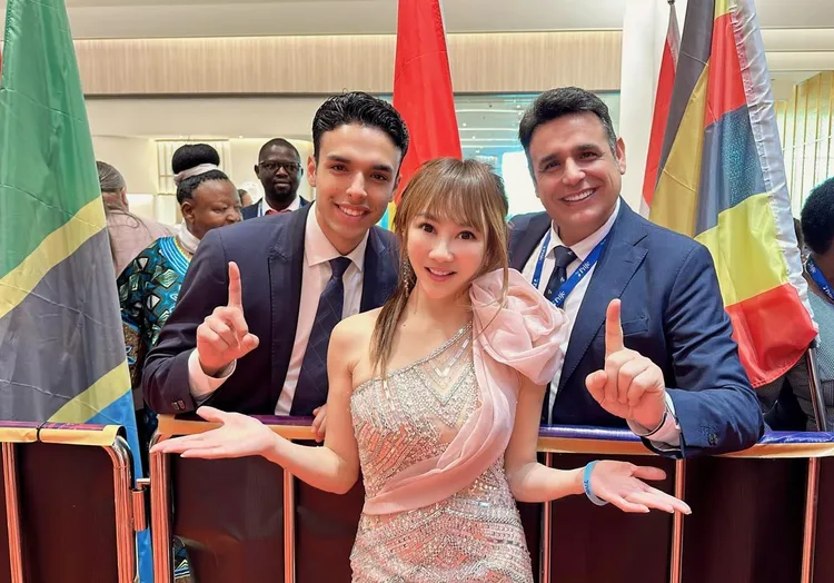 王宥忻日前赴泰國洽公。固力狗提供