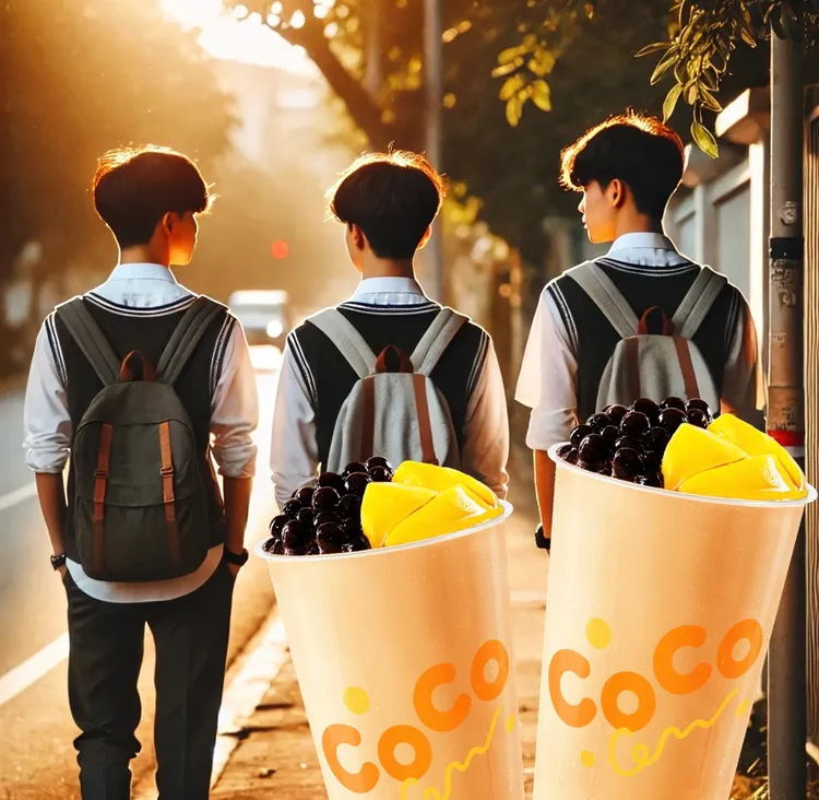 「奶茶三兄弟」是加料奶茶品項的人氣王，能喝到手工煮布丁、手工仙草和Q彈蜜珍珠。CoCo提供