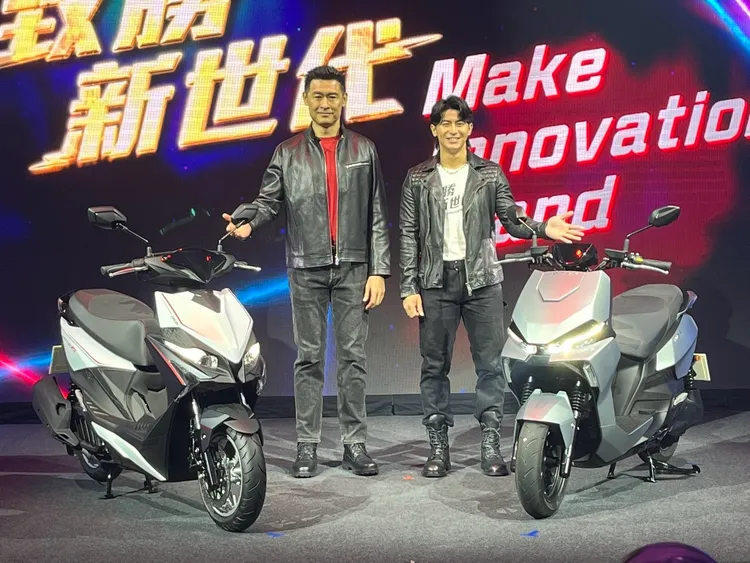 KYMCO正式宣布「台灣隊長」陳傑憲擔任品牌代言人，象徵新世代無懼挑戰、勇於突破的精神。周奕豪攝