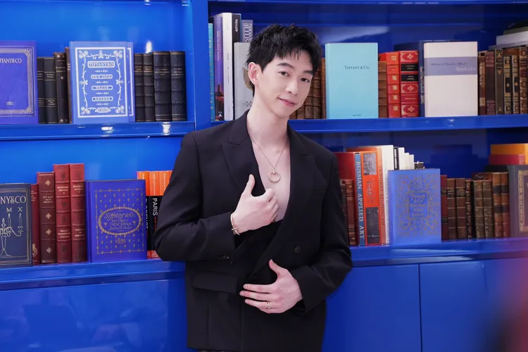 王可元現身Tiffany新店。彭欣偉攝