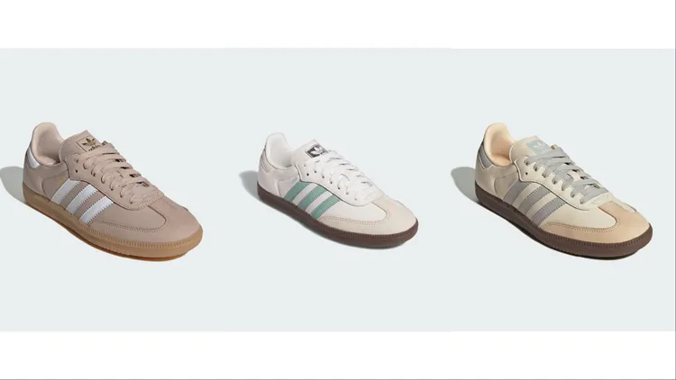 adidas Originals SAMBA，各3490元。品牌提供