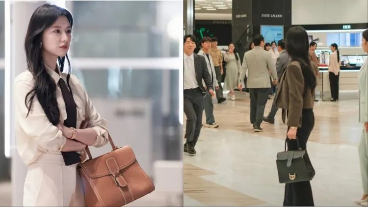 金智媛在《淚之女王》多次搭配Delvaux Brillant手袋。翻攝HighZium studio Co.官網