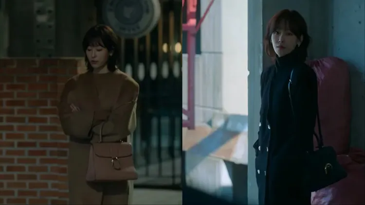 徐玄振在《一箱情緣》同樣搭配Delvaux Brillant手袋。翻攝Netflix