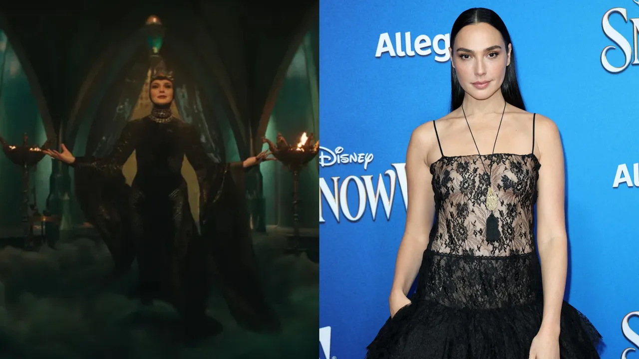 蓋兒加朵以Chloé 2025冬季系列出席《白雪公主》首映會。迪士尼、品牌提供