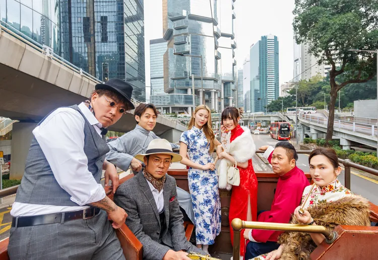 郭泓志（左起）、顏佑庭、姚元浩、莊錠欣、吳心緹、卜學亮、錢薇娟。好看娛樂提供