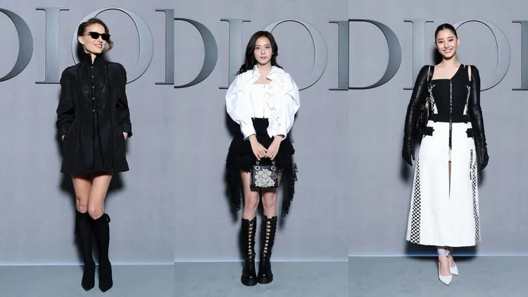 娜塔莉波曼（左起）、Jisoo、新木優子。品牌提供