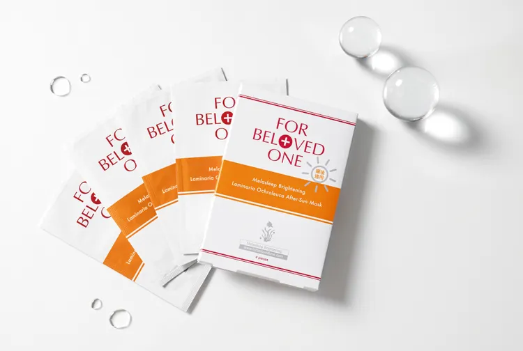 寵愛之名亮白淨化黃金藻曬後面膜，4片／600元。品牌提供