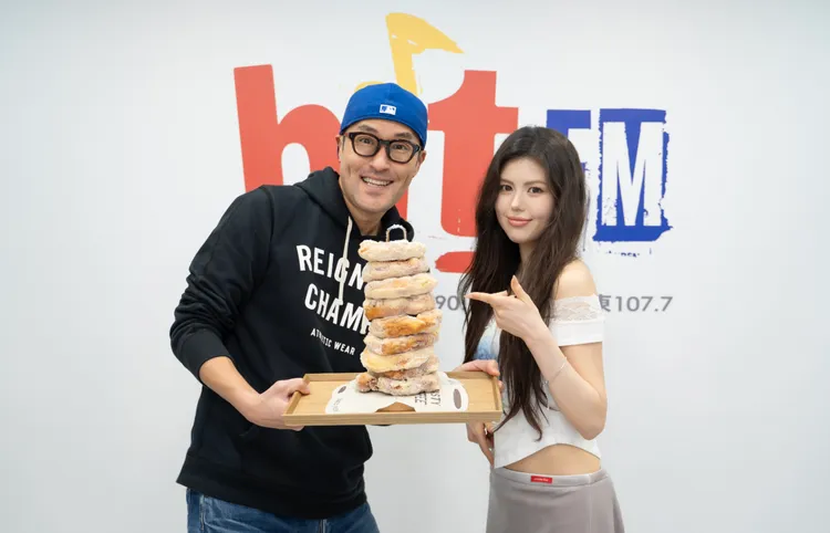 Bryan與Olivia相見歡。Hit Fm聯播網提供