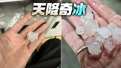 双北深夜下冰雹!民众吓醒「遮雨棚快砸破」 惊人景象曝