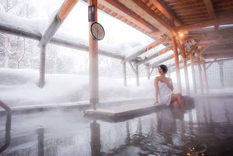 「安比溫泉 白樺之湯」曾入選日本「百大最佳森林浴場」。田欣雲攝影