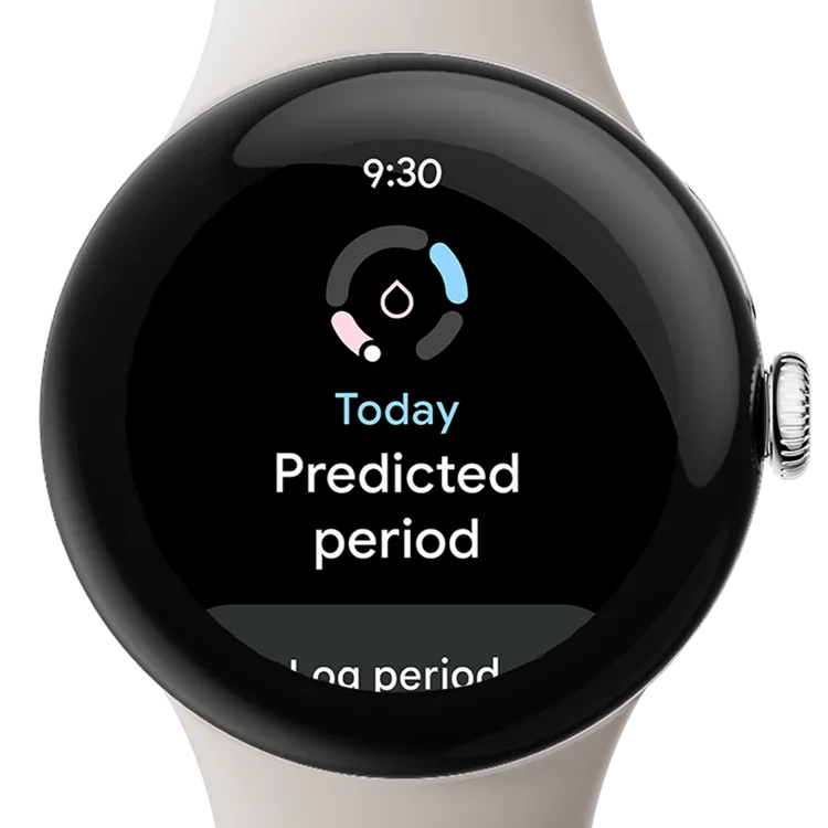 Google為Pixel Watch 3新增經期追蹤功能。Google提供