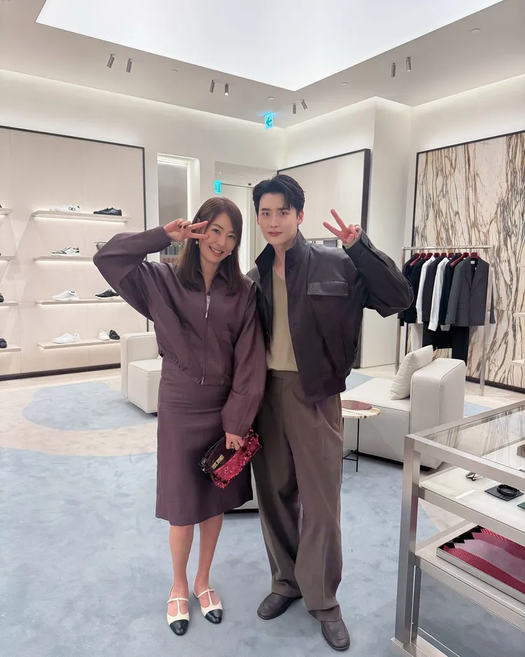 賈永婕與李鍾碩同框合影。翻攝賈永婕Threads