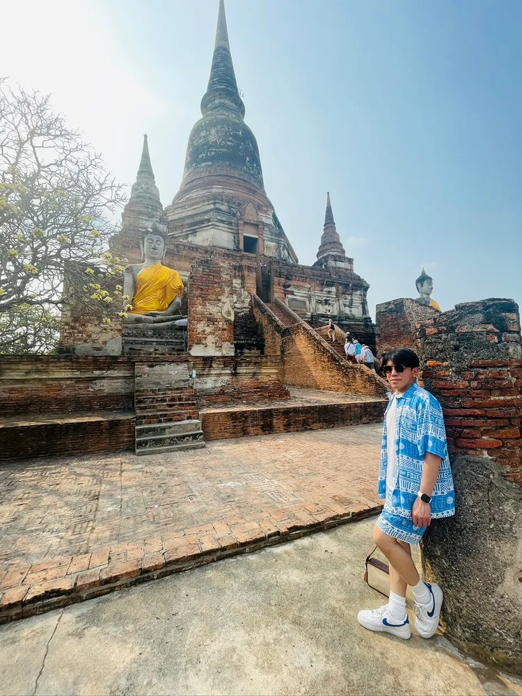 許志豪才從曼谷還願返台。本人提供