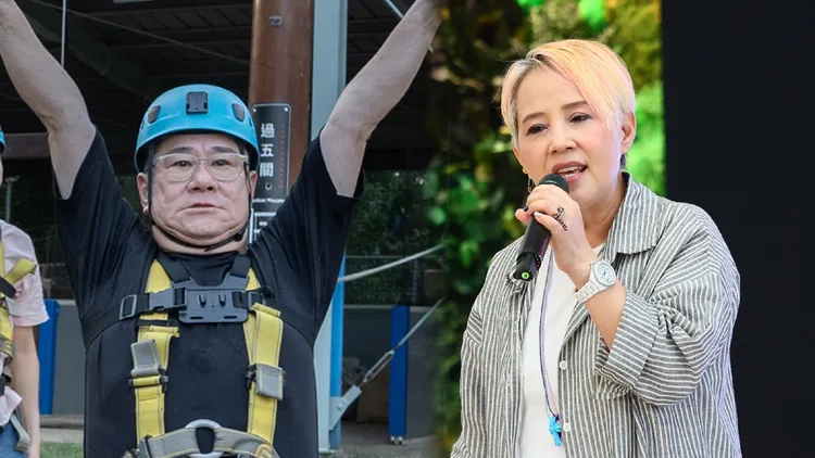 張永正（左）、李明依發出不平之鳴。翻攝花甲少年趣旅行臉書、資料照片