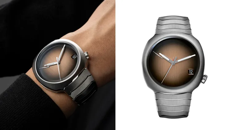 亨利慕時疾速者萬年曆煙燻三文魚概念腕錶，193萬元。品牌提供