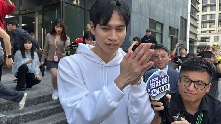 Andy對於家寧媽指控全盤否認。特勤中心攝