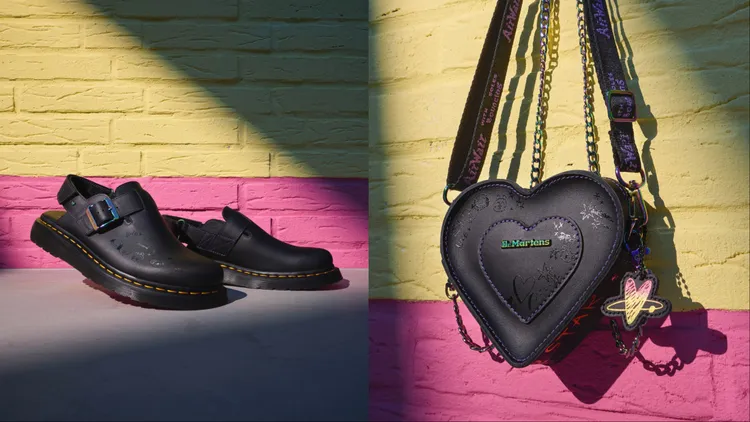「 Dr. Martens x BT21」也有Jorge穆勒鞋、心形背包等單品。品牌提供