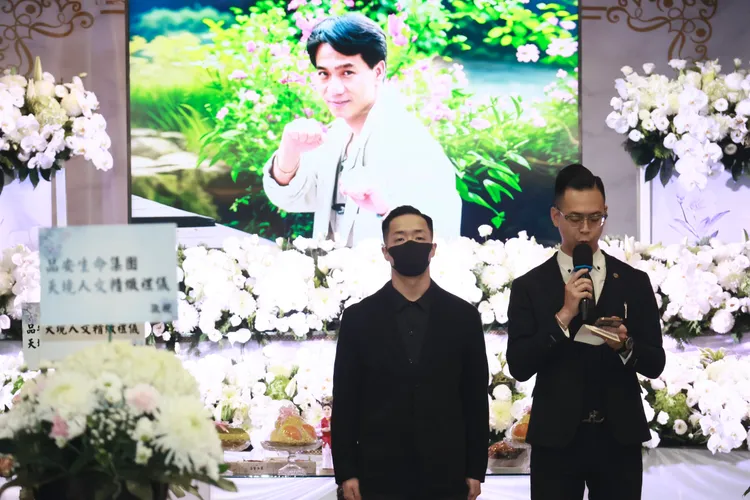 家人席僅有張熙宇一人入列，感謝親友的到來。彭欣偉攝影