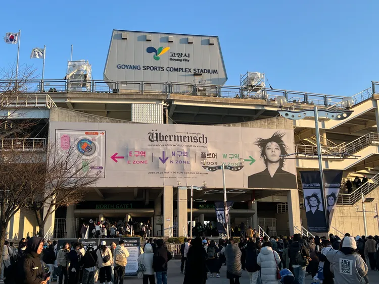 GD睽違8年開唱，29、30日一連在高陽綜合體育場演出2天。陳薇安攝